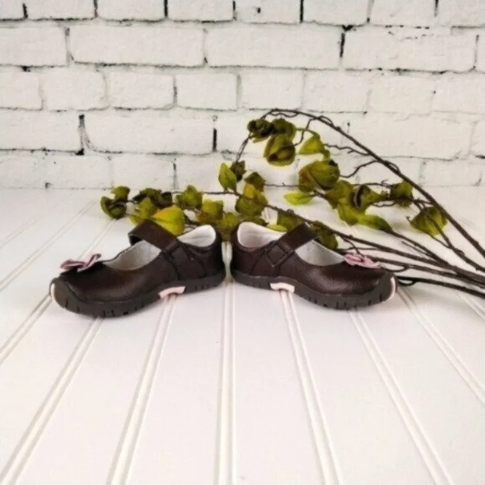 Riley Roos Fiona Mary Jane Leather Shoes Chestnut - Picture 2 of 6